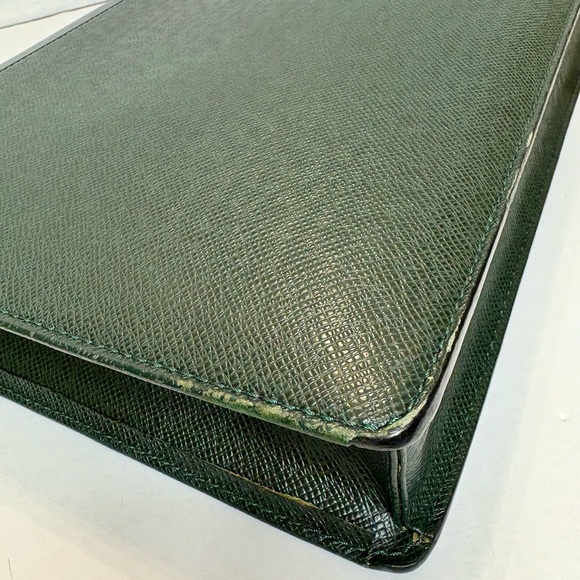 Louis Vuitton Selvette Clado Taiga, Briefcase Business Bag Document Bag Green - Picture 10 of 16